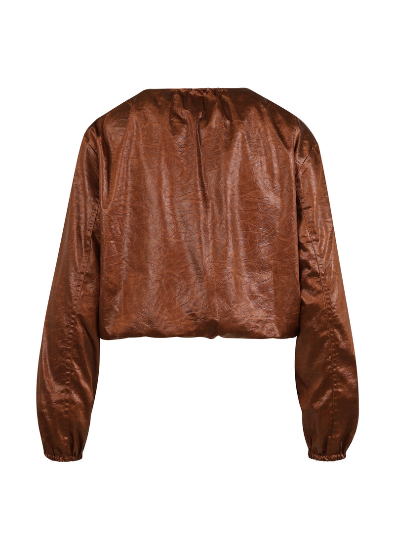 Coster Copenhagen GLÄNZENDER BOMBER Outerwear Cognac brown - 397