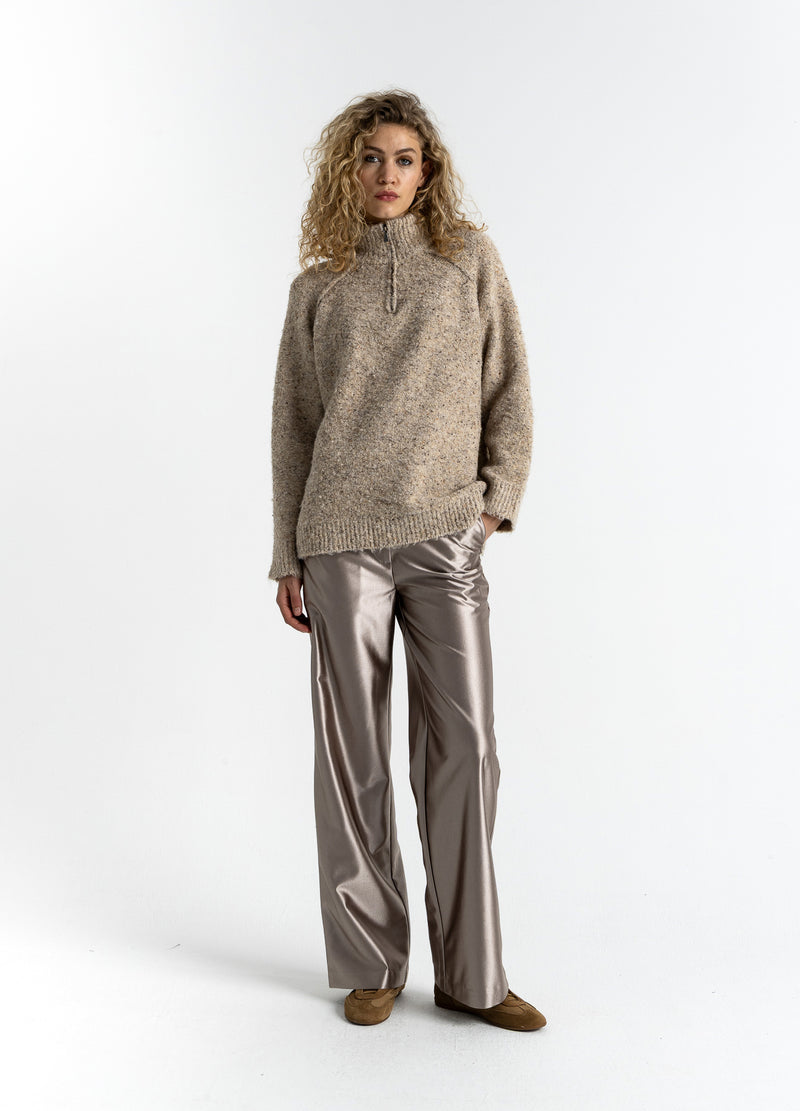 Coster Copenhagen GLANZHOS - PETRA FIT Pants Champagne - 299
