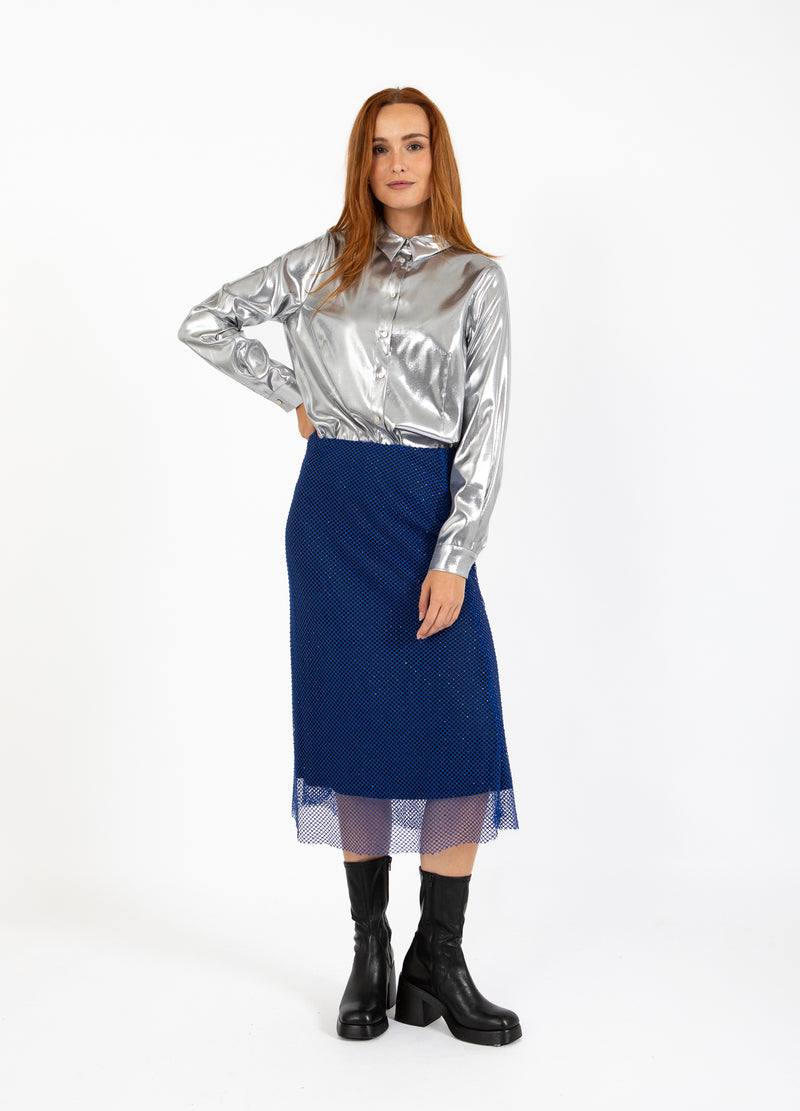 Coster Copenhagen GLITZERHEMD Shirt/Blouse Silver - 211