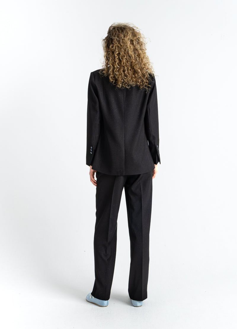 Coster Copenhagen GLITZERHOSE - PASSFORM PETRA Pants Black - 100