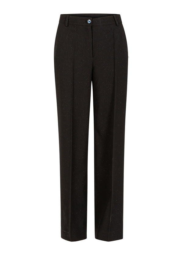 Coster Copenhagen GLITZERHOSE - PASSFORM PETRA Pants Black - 100