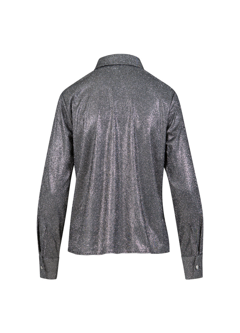 Coster Copenhagen GLITZER LUREX SHIRT Shirt/Blouse Silver/black - 204