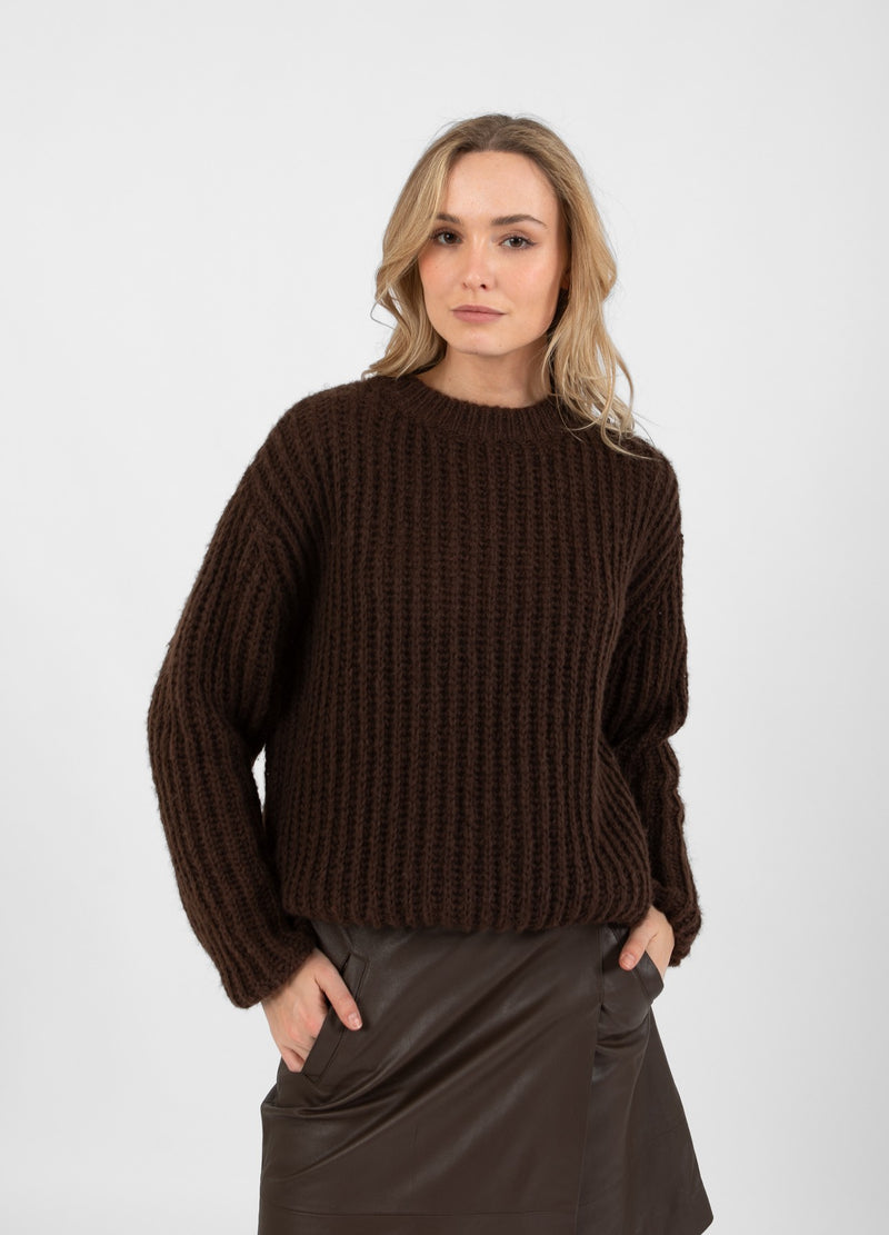 Coster Copenhagen GROBSTRICK Knitwear Dark Brown - 335