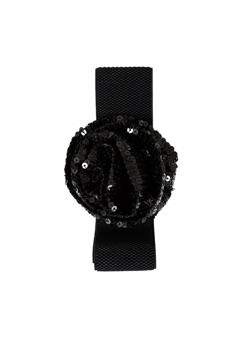 Coster Copenhagen GÜRTEL MIT PAILLETTENBLUME Accessories Black - 100