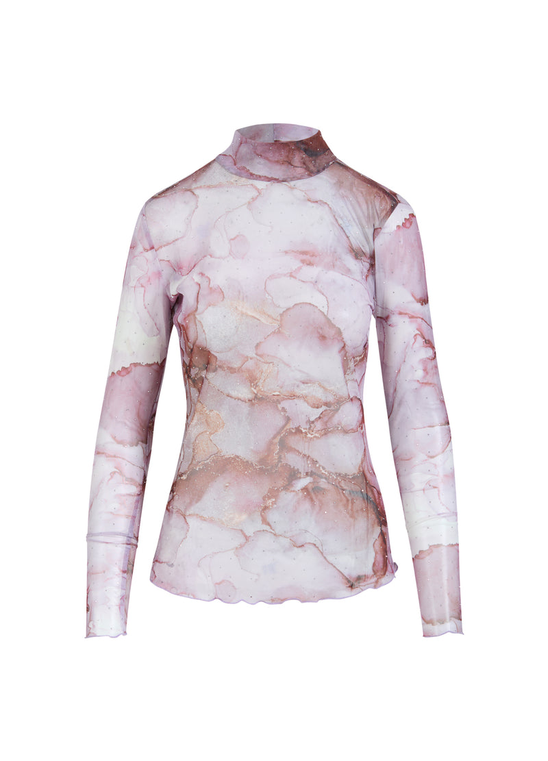 Coster Copenhagen HEMD MIT NETZ Shirt/Blouse Rose dye mesh - 991