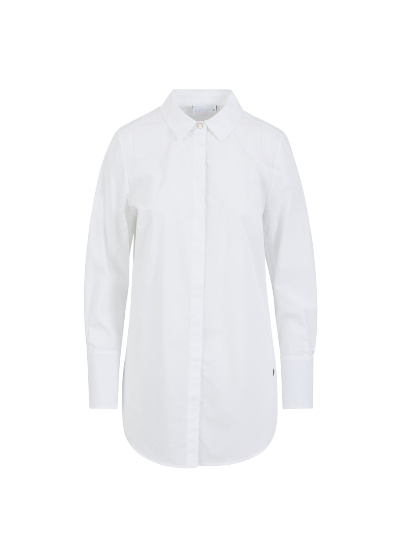 Coster Copenhagen  HEMD MIT VERDECKTER KNOPFLEISTE  Shirt/Blouse White - 200