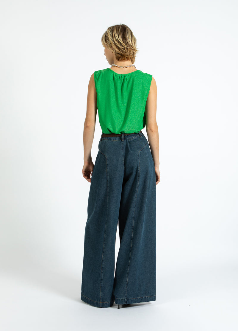 Coster Copenhagen HOHE TAILLEN-DENIMHOSENS - ANNA PASSFORM Pants Dark Blue Denim - 571