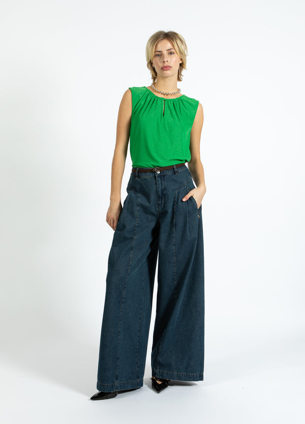 Coster Copenhagen HOHE TAILLEN-DENIMHOSENS - ANNA PASSFORM Pants Dark Blue Denim - 571