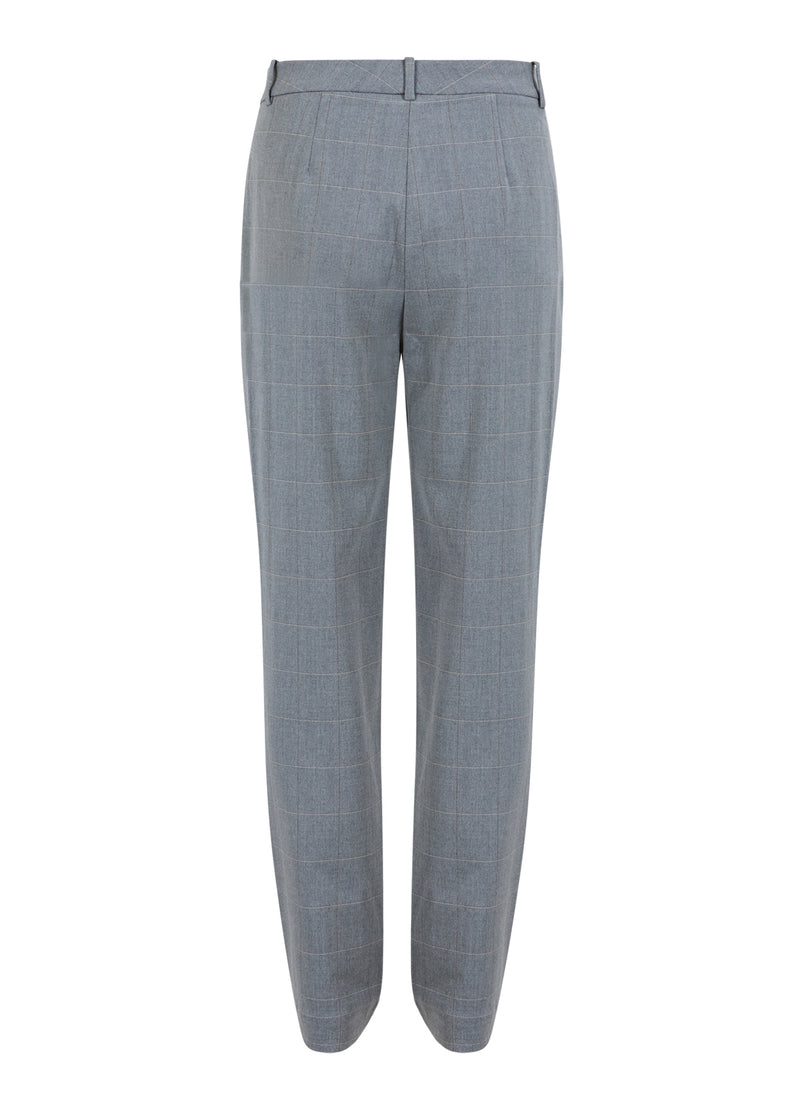 Coster Copenhagen HOSE - STELLA PASSFORM Pants Light grey check - 160