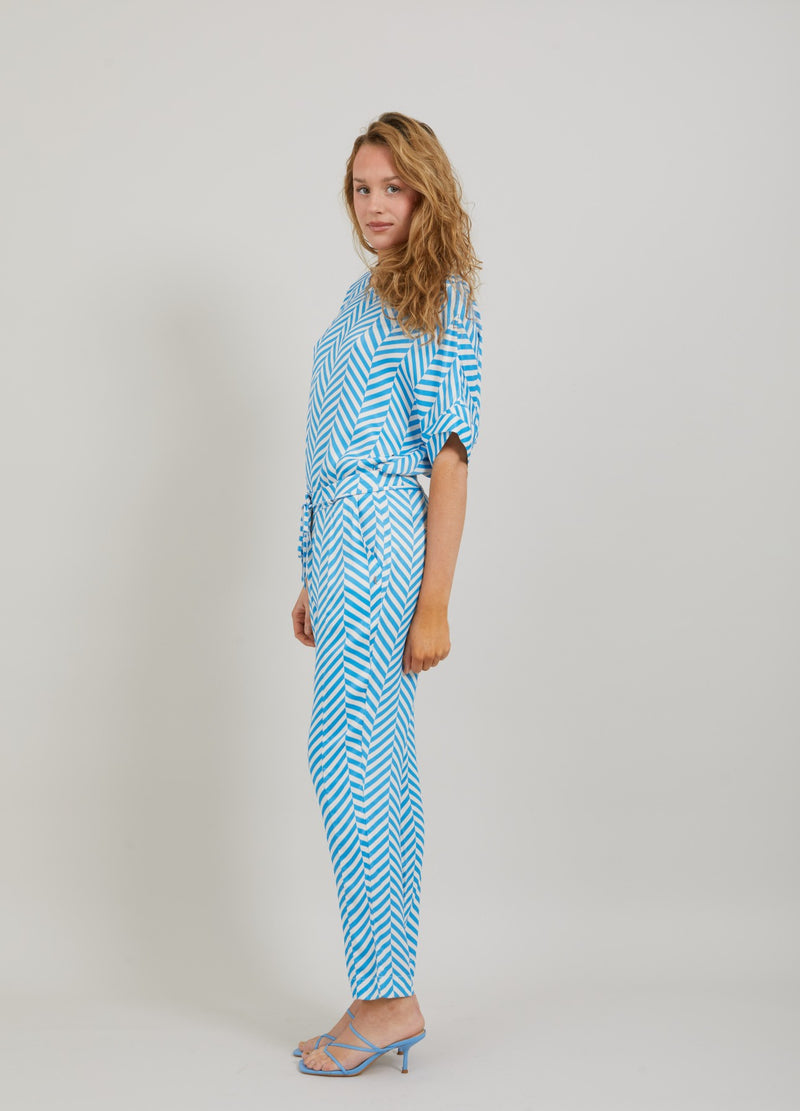 Coster Copenhagen  HOSE IM FISCHGRÄTMUSTER-PRINT - PASSFORM STELLA Pants Heringbone print - 918