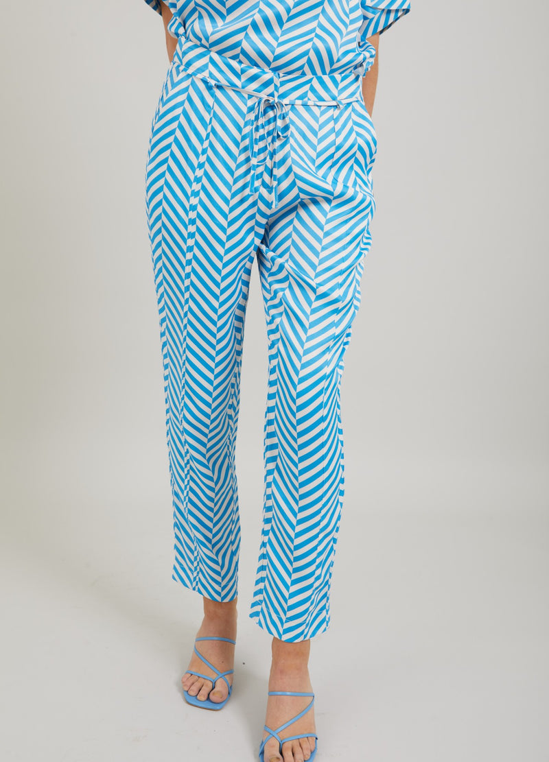 Coster Copenhagen  HOSE IM FISCHGRÄTMUSTER-PRINT - PASSFORM STELLA Pants Heringbone print - 918