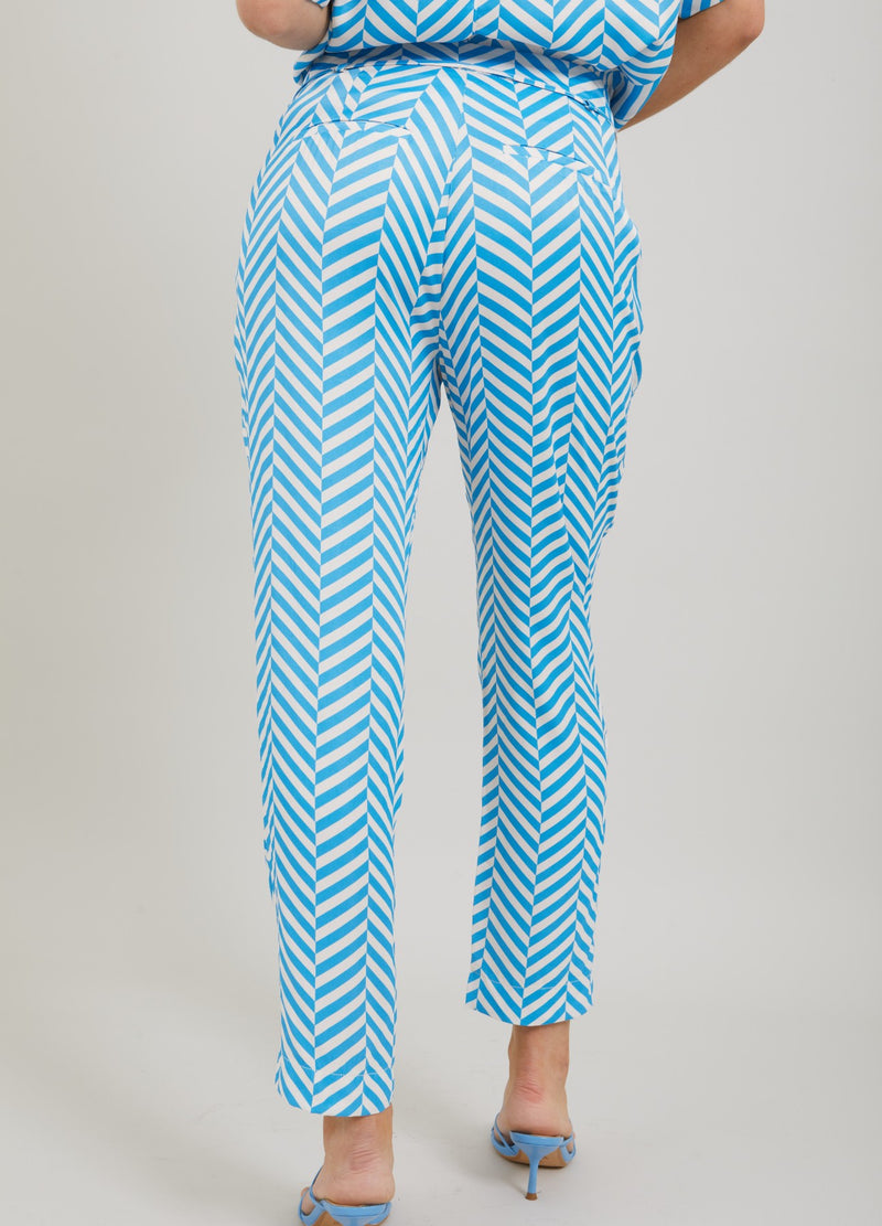 Coster Copenhagen  HOSE IM FISCHGRÄTMUSTER-PRINT - PASSFORM STELLA Pants Heringbone print - 918