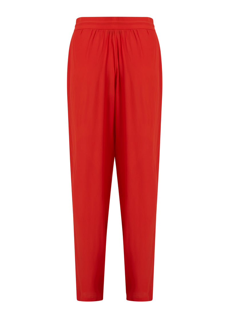 Coster Copenhagen HOSE MIT BUNDFALTEN - STELLA FIT Pants Lipstick red - 698