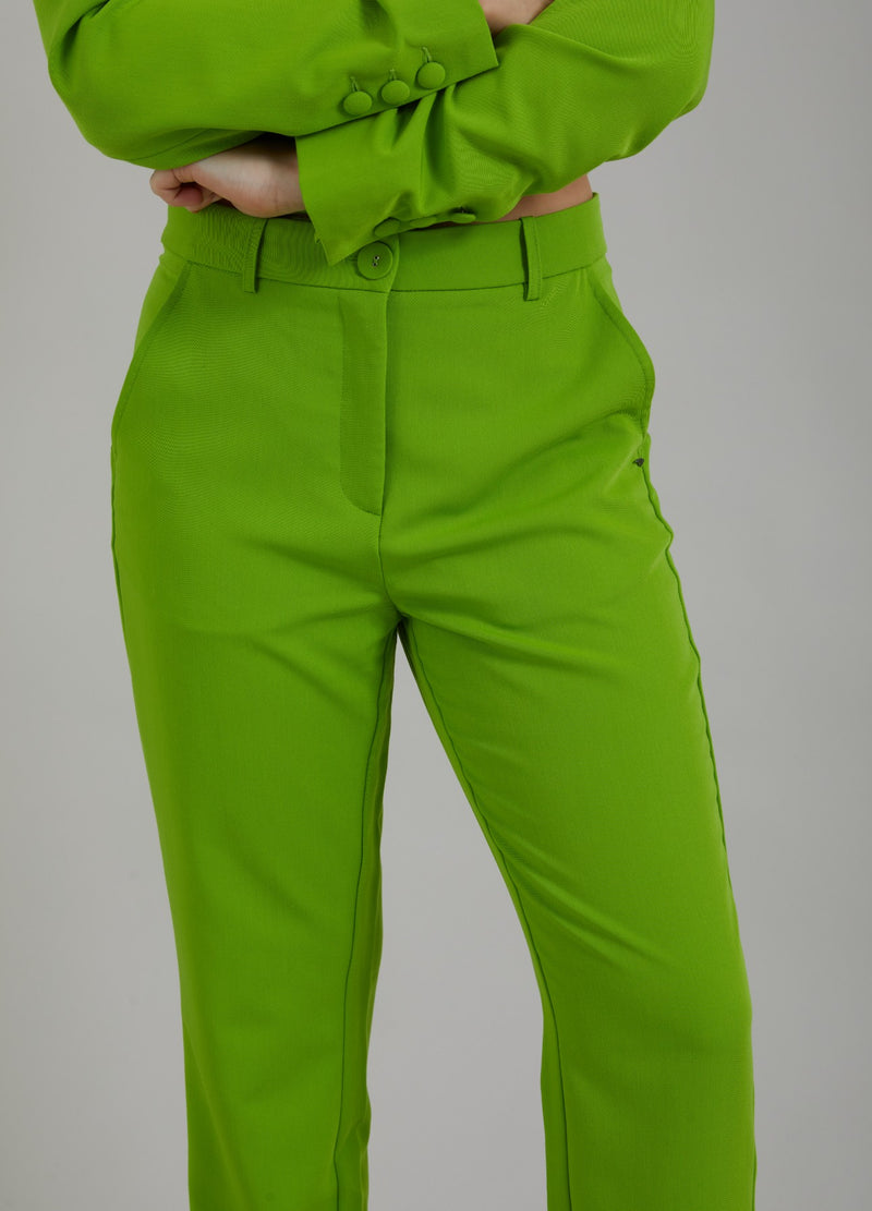 Coster Copenhagen HOSE MIT NORMALEM BEIN - STELLA FIT Pants Flashy green - 459