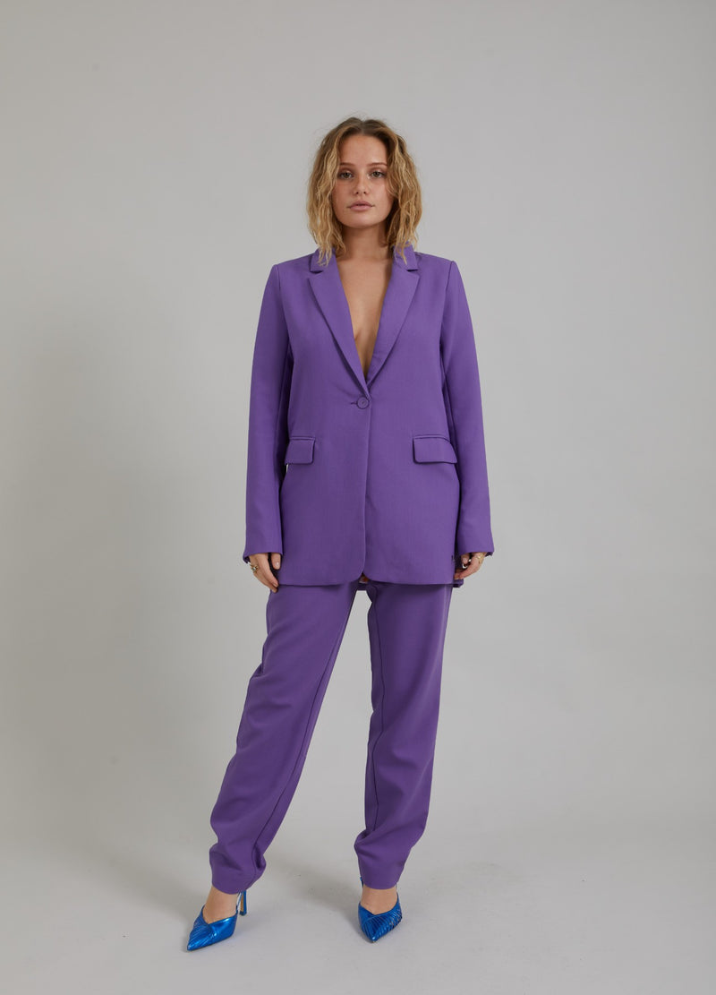 Coster Copenhagen HOSE MIT NORMALEM BEIN - STELLA FIT Pants Warm purple - 846