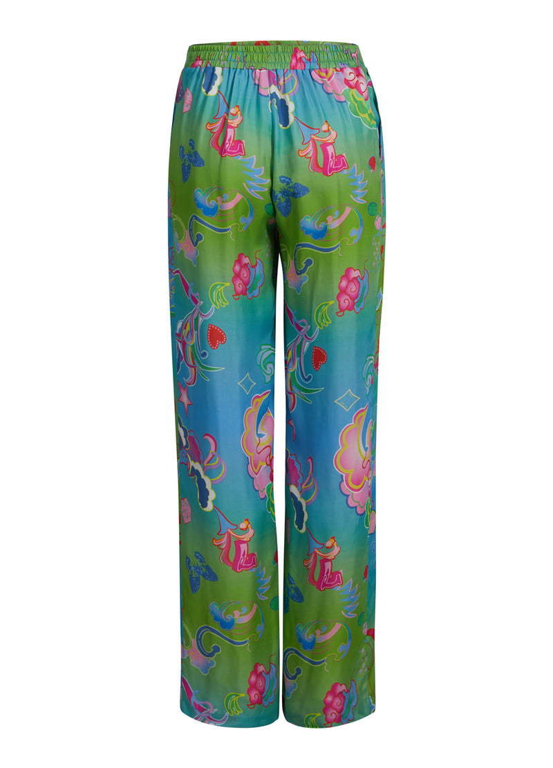 Coster Copenhagen HOSE MIT SPIEL AUF DRUCK - SILLE FIT Pants Game on print - 901