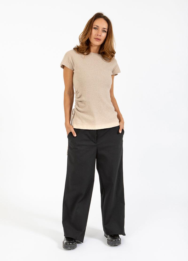 Coster Copenhagen HOSE MIT WEITEM BEIN - PETRA-PASSFORM Pants Black - 100