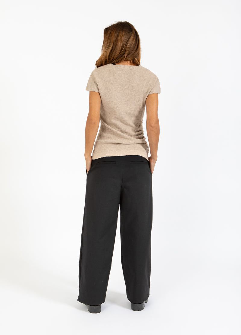 Coster Copenhagen HOSE MIT WEITEM BEIN - PETRA-PASSFORM Pants Black - 100