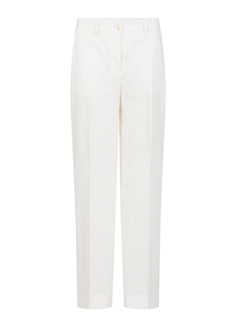 Coster Copenhagen HOSE MIT WEITEN BEINEN - PETRA PASSFORM Pants White - 200