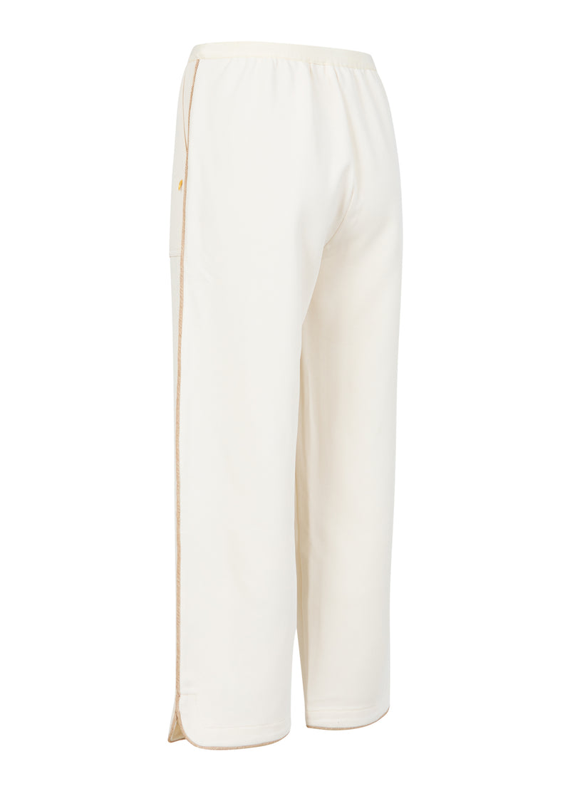 Coster Copenhagen HOSE MIT WEITEN BEINEN - SILLE PASSFORM Pants Off White - 202
