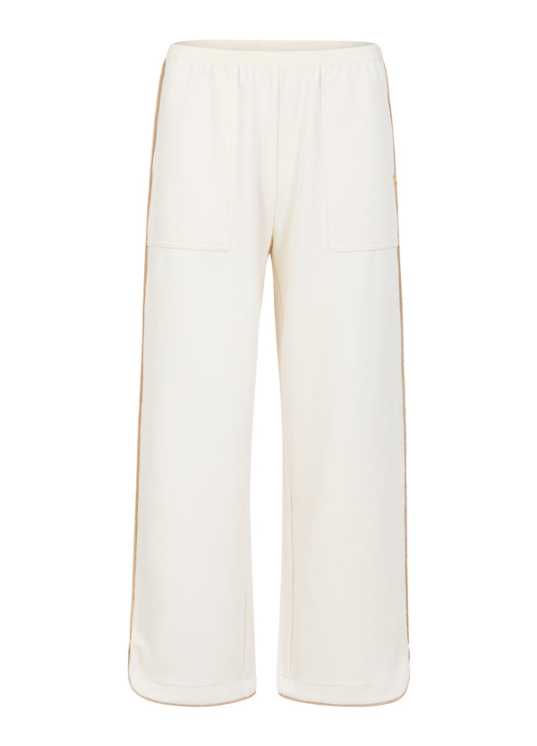 Coster Copenhagen HOSE MIT WEITEN BEINEN - SILLE PASSFORM Pants Off White - 202