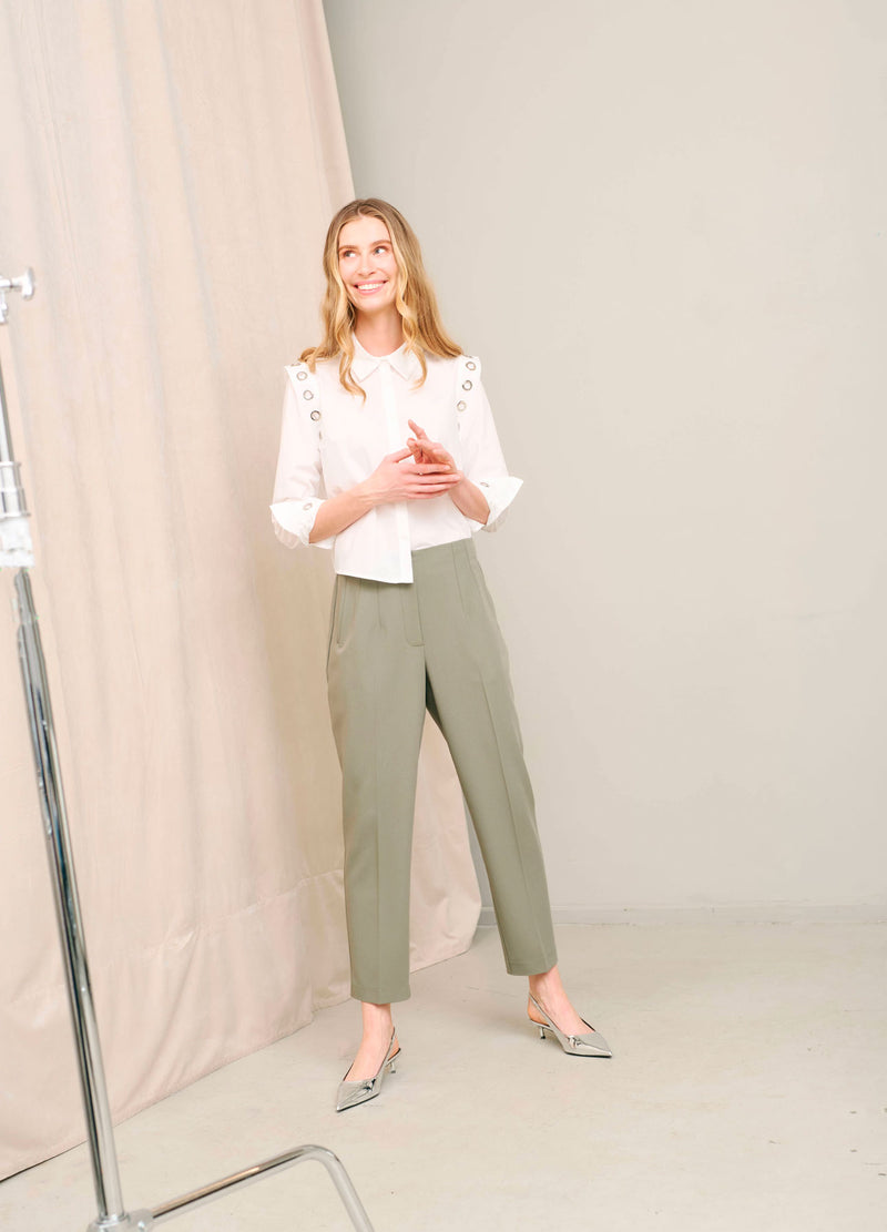 Coster Copenhagen HOSE STELLA FIT - STELLA FIT Pants Moss Green - 469