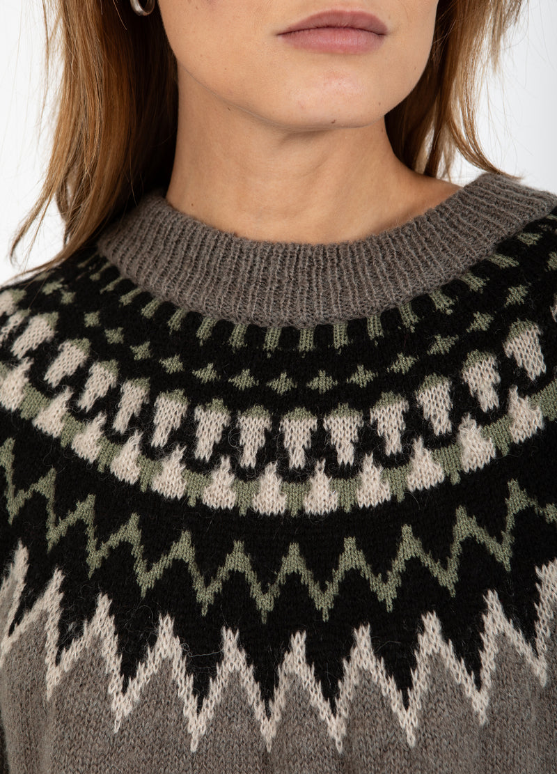 Coster Copenhagen ISLÄNDISCHER STRICK Knitwear Volcanic grey - 188