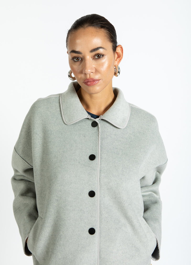 Coster Copenhagen JACKE MIT PELZKRAGEN Outerwear Dove grey - 155