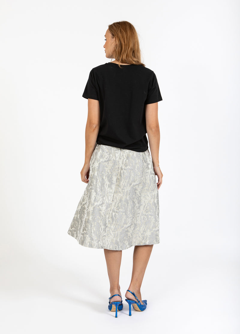 Coster Copenhagen JACQUARD ROCK Skirt Silver grey - 162