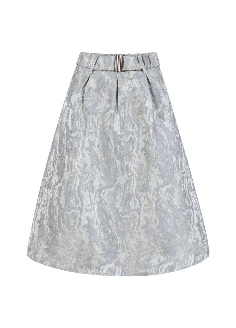 Coster Copenhagen JACQUARD ROCK Skirt Silver grey - 162