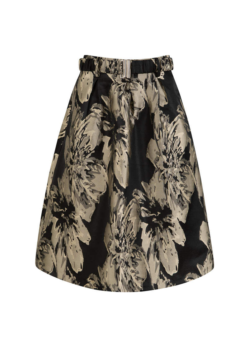 Coster Copenhagen JACQUARD ROCK Skirt Sand jaquard - 332