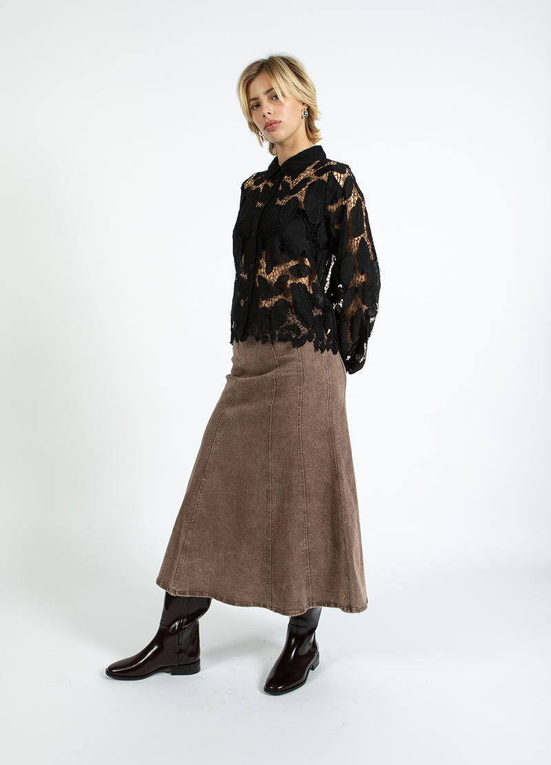 Coster Copenhagen JEANSROCK Skirt Taupe sand - 393