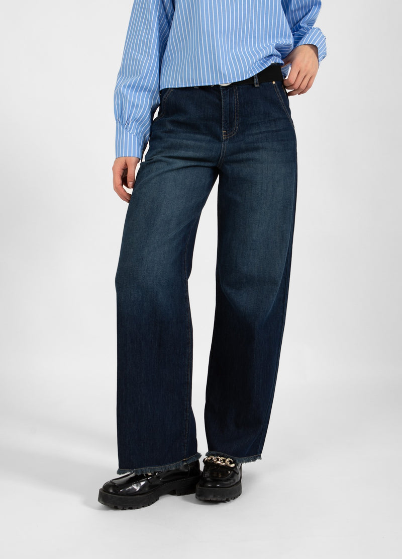 Coster Copenhagen JEANS MIT WEITEM BEIN - PETRA PASSFORM Pants Dark Blue Denim - 571