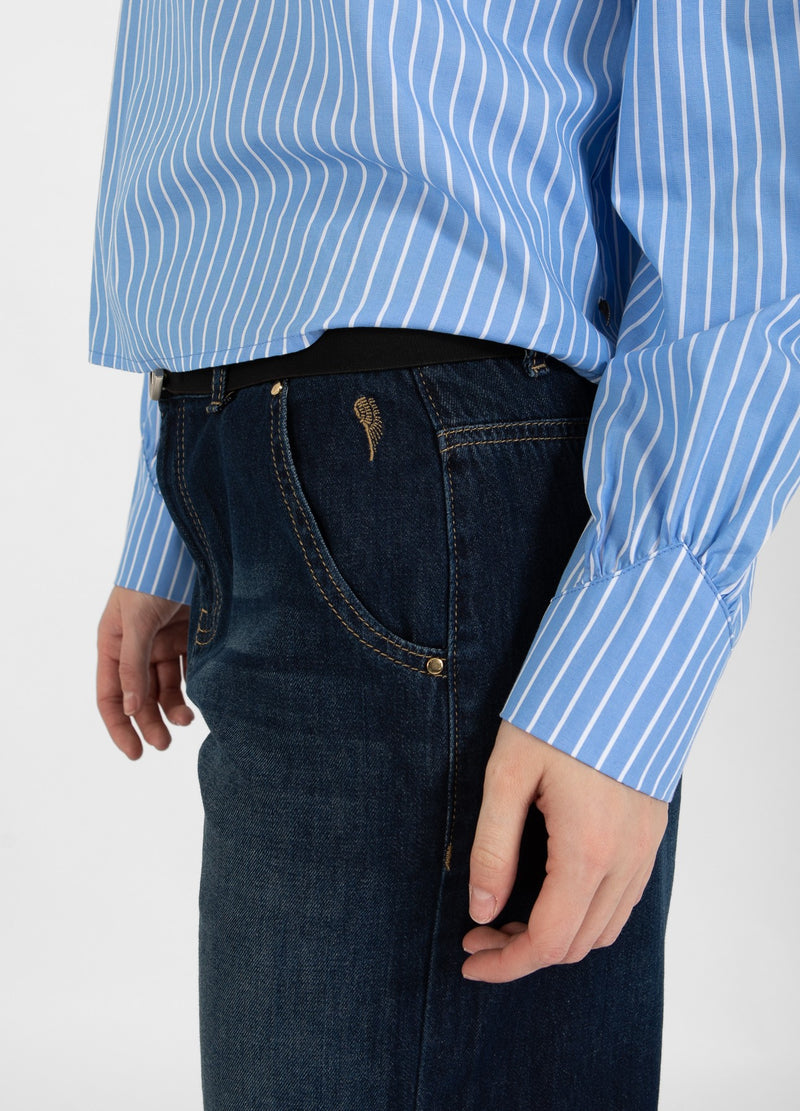 Coster Copenhagen JEANS MIT WEITEM BEIN - PETRA PASSFORM Pants Dark Blue Denim - 571