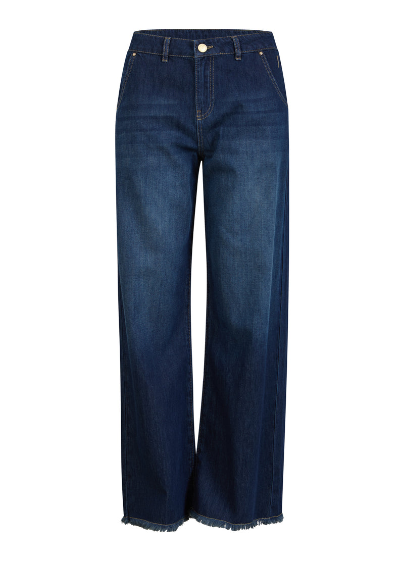 Coster Copenhagen JEANS MIT WEITEM BEIN - PETRA PASSFORM Pants Dark Blue Denim - 571