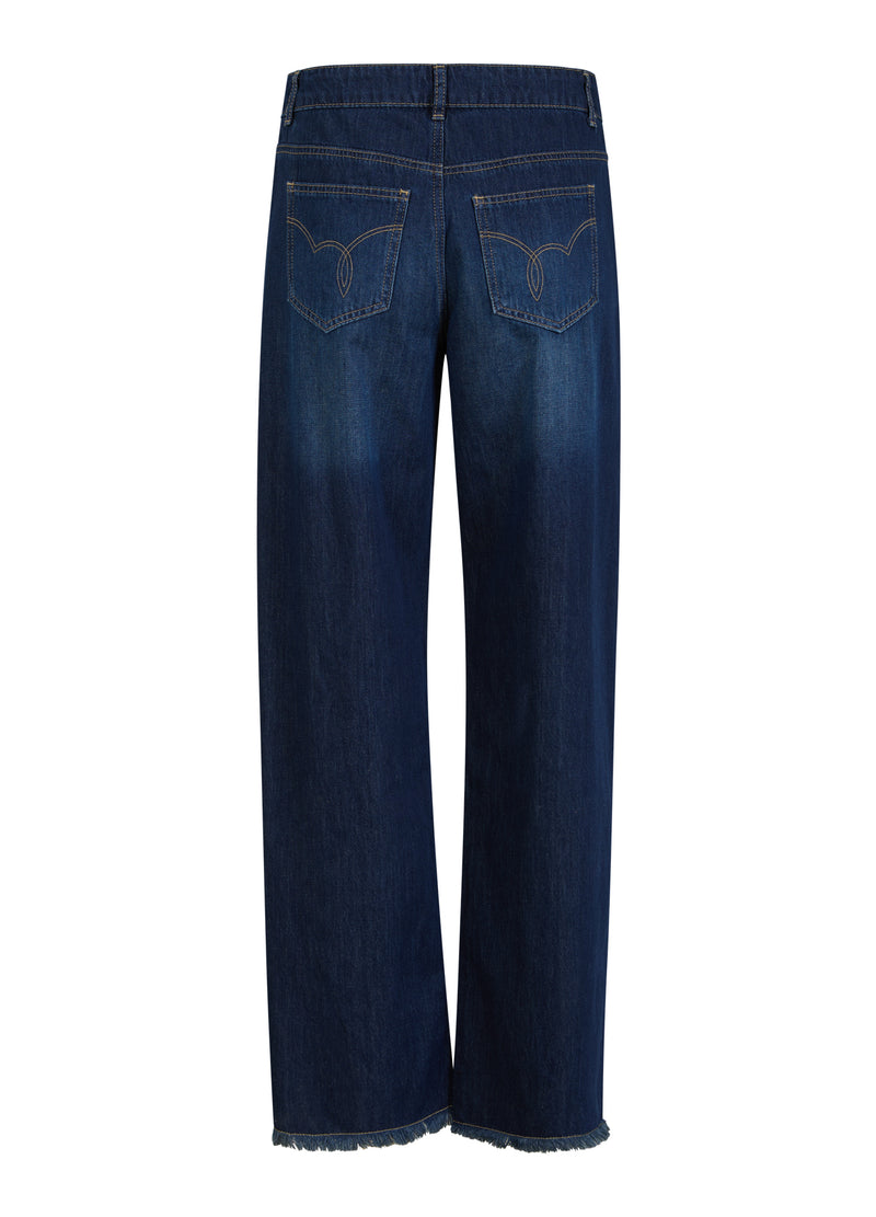 Coster Copenhagen JEANS MIT WEITEM BEIN - PETRA PASSFORM Pants Dark Blue Denim - 571