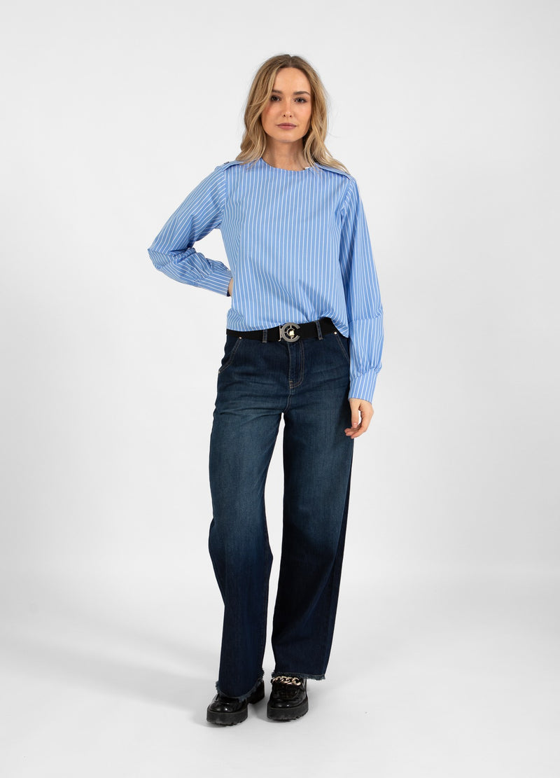 Coster Copenhagen JEANS MIT WEITEM BEIN - PETRA PASSFORM Pants Dark Blue Denim - 571