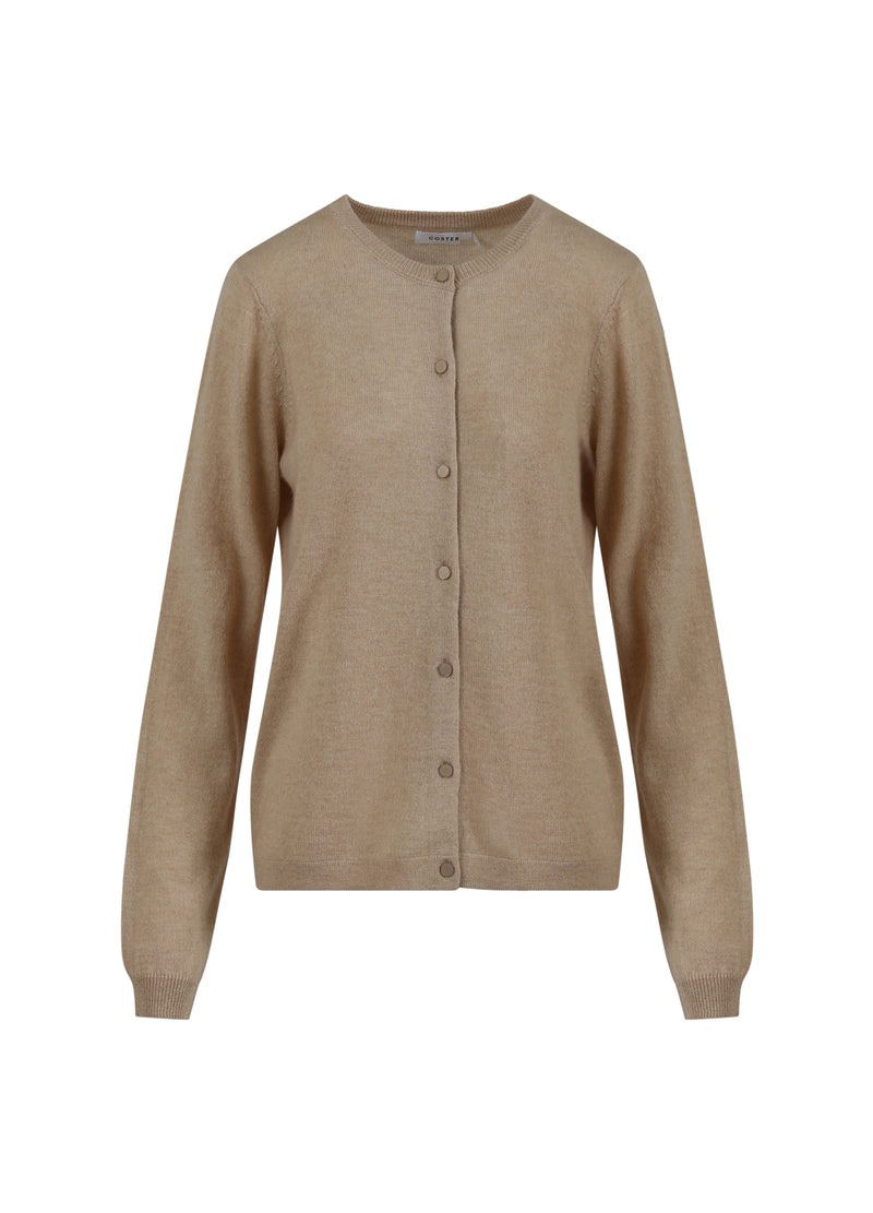 Coster Copenhagen KASHMIR STRICKJACKE Knitwear Desert sand - 329