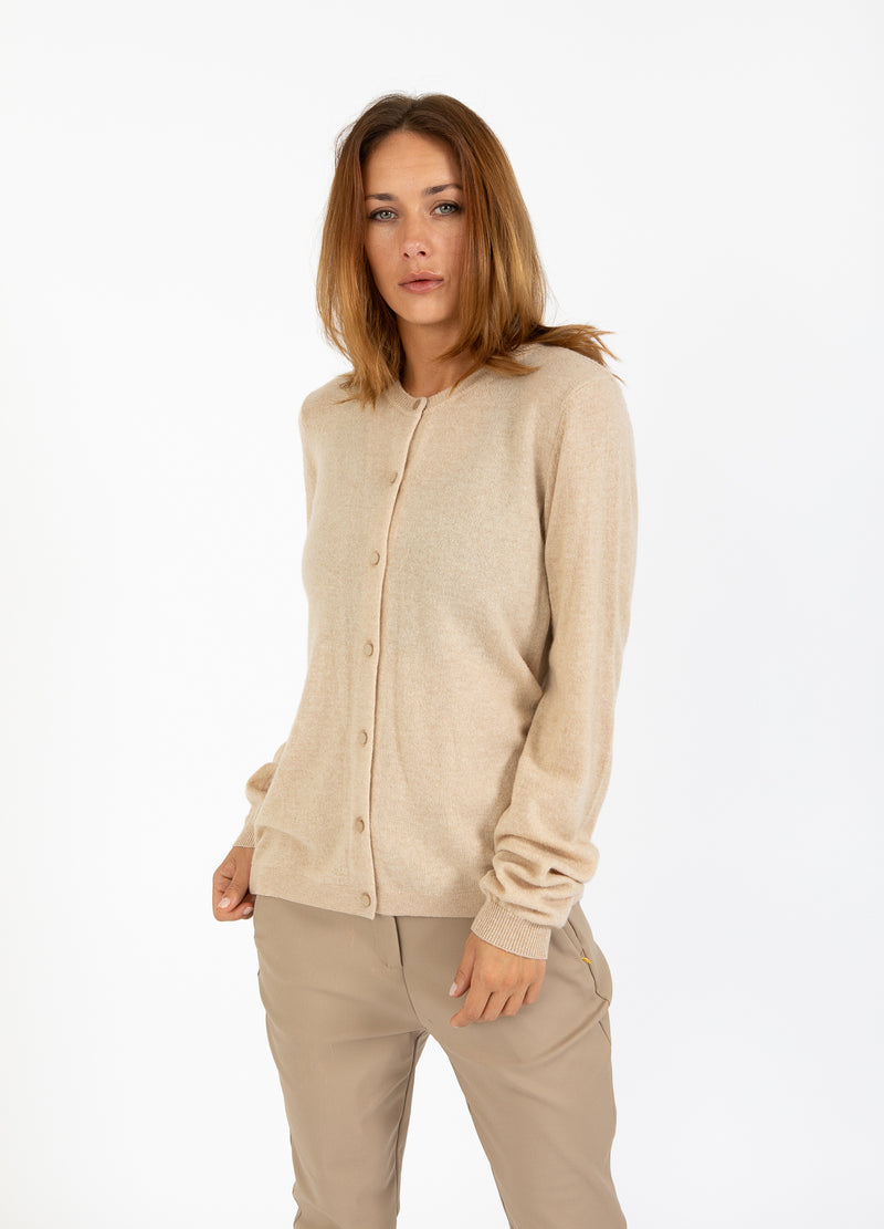 Coster Copenhagen KASHMIR STRICKJACKE Knitwear Desert sand - 329