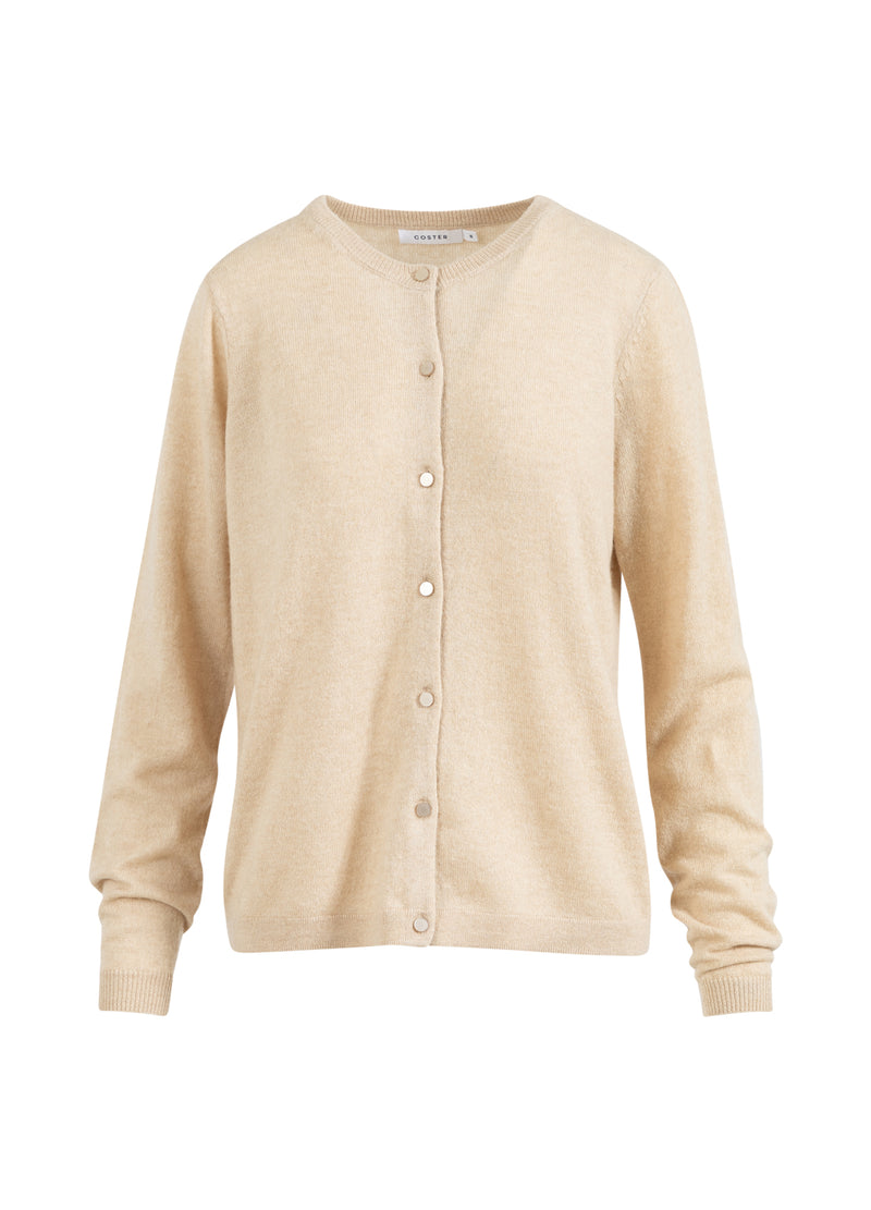 Coster Copenhagen KASHMIR STRICKJACKE Knitwear Desert sand - 329