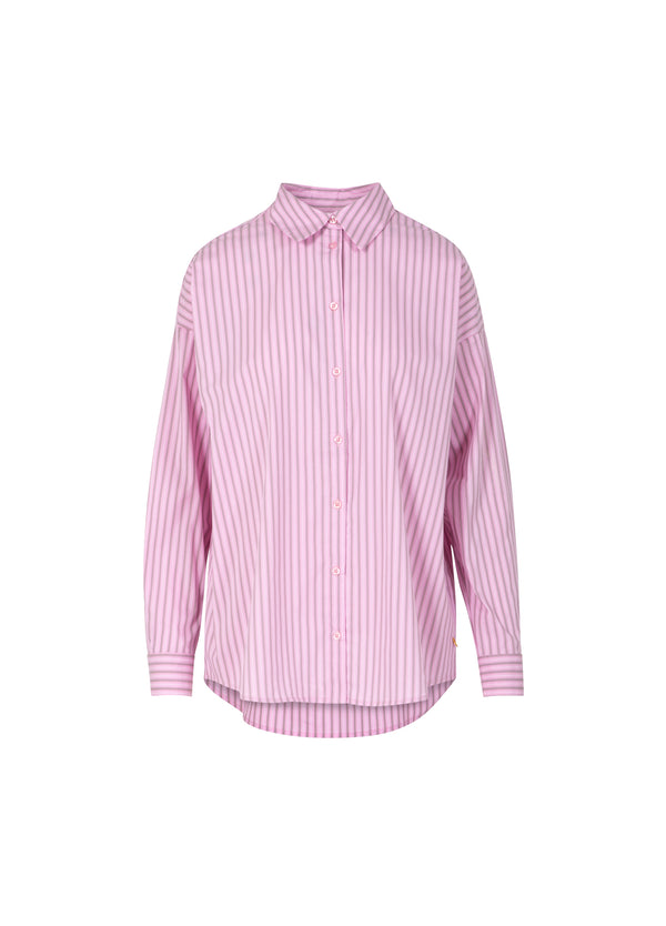 Coster Copenhagen KASTIGES KLASSISCHES HEMD Shirt/Blouse Pink/Grey stripes - 641