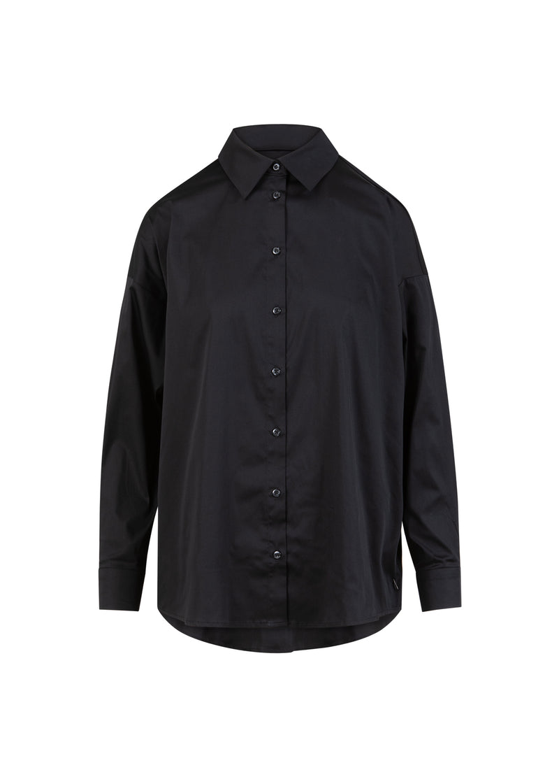 Coster Copenhagen KASTIGES KLASSISCHES HEMD Shirt/Blouse Black - 100