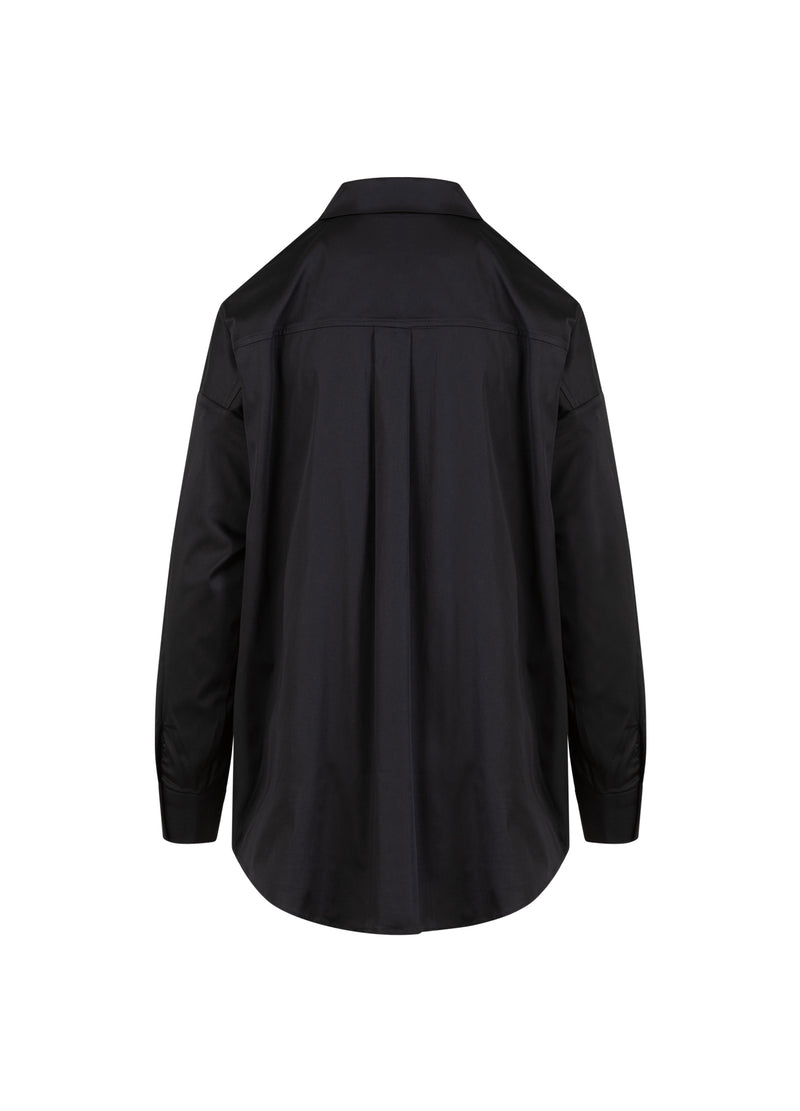 Coster Copenhagen KASTIGES KLASSISCHES HEMD Shirt/Blouse Black - 100