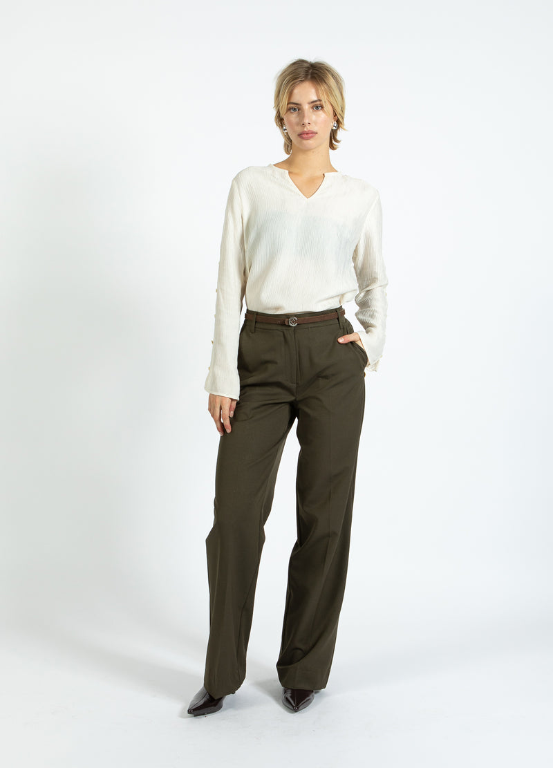 Coster Copenhagen KLASSISCHE HOSE - PETRA PASSFORM Pants Hunter Green - 486