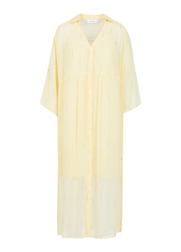 Coster Copenhagen KLEID IN GOLDENER LUREX Dress Butter yellow/gold lurex - 759
