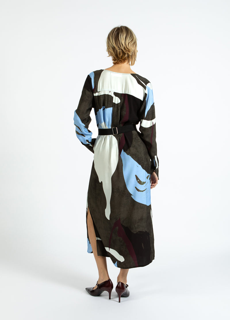 Coster Copenhagen KLEID IN SCHATTEN GRAFIKDRUCK Dress Shadow graphic print - 955
