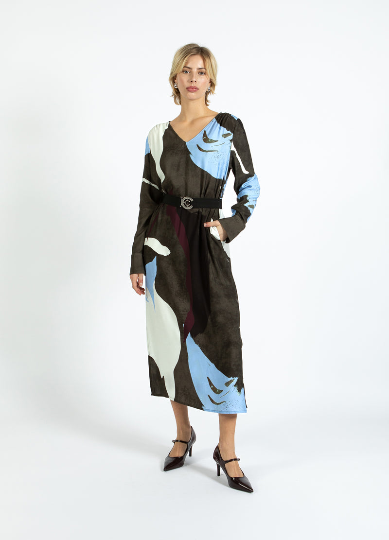 Coster Copenhagen KLEID IN SCHATTEN GRAFIKDRUCK Dress Shadow graphic print - 955