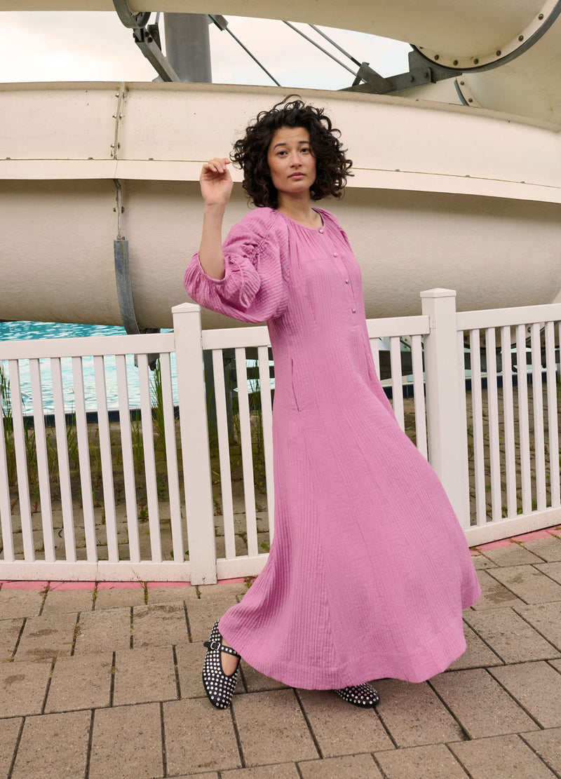 Coster Copenhagen KLEID MIT ÄRMELDETAIL Dress Magenta - 861