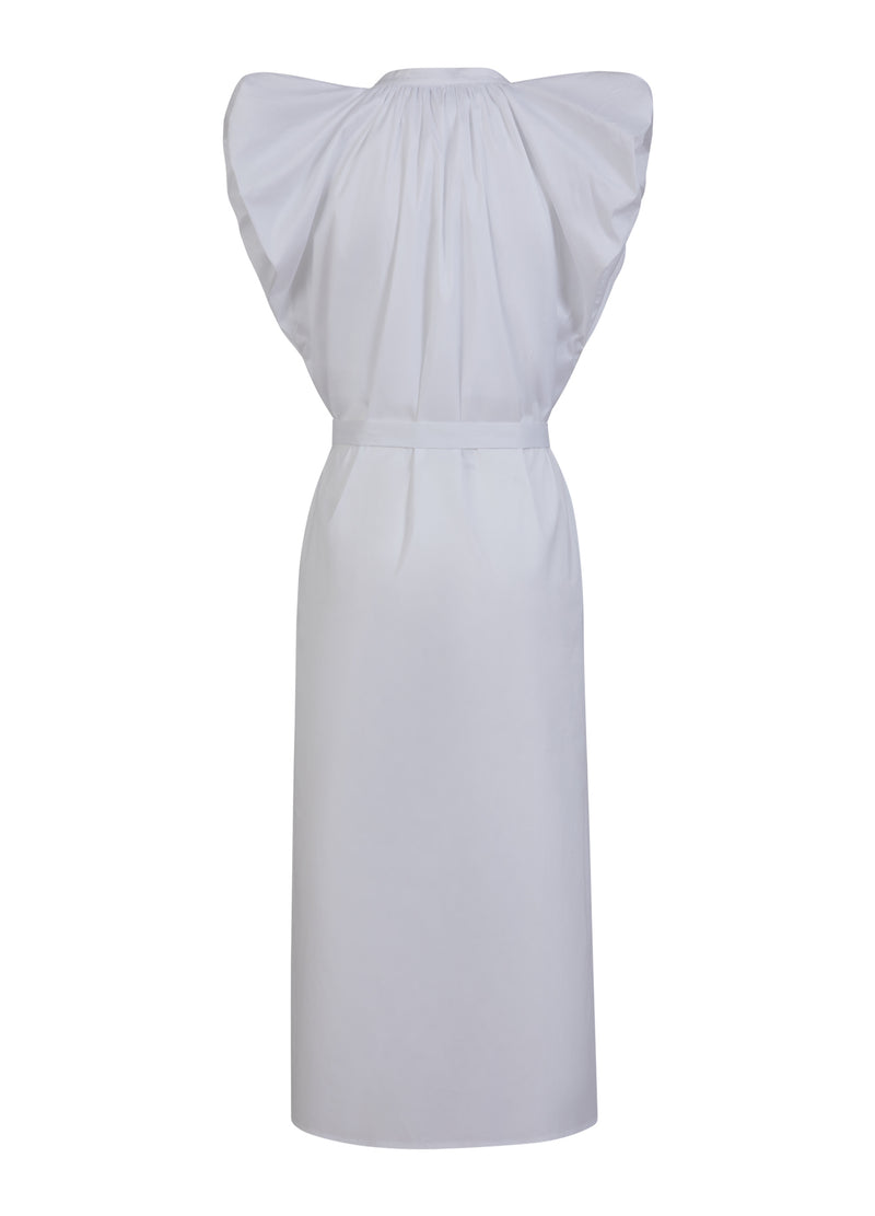 Coster Copenhagen KLEID MIT BREITEN SCHULTERN Dress White - 200