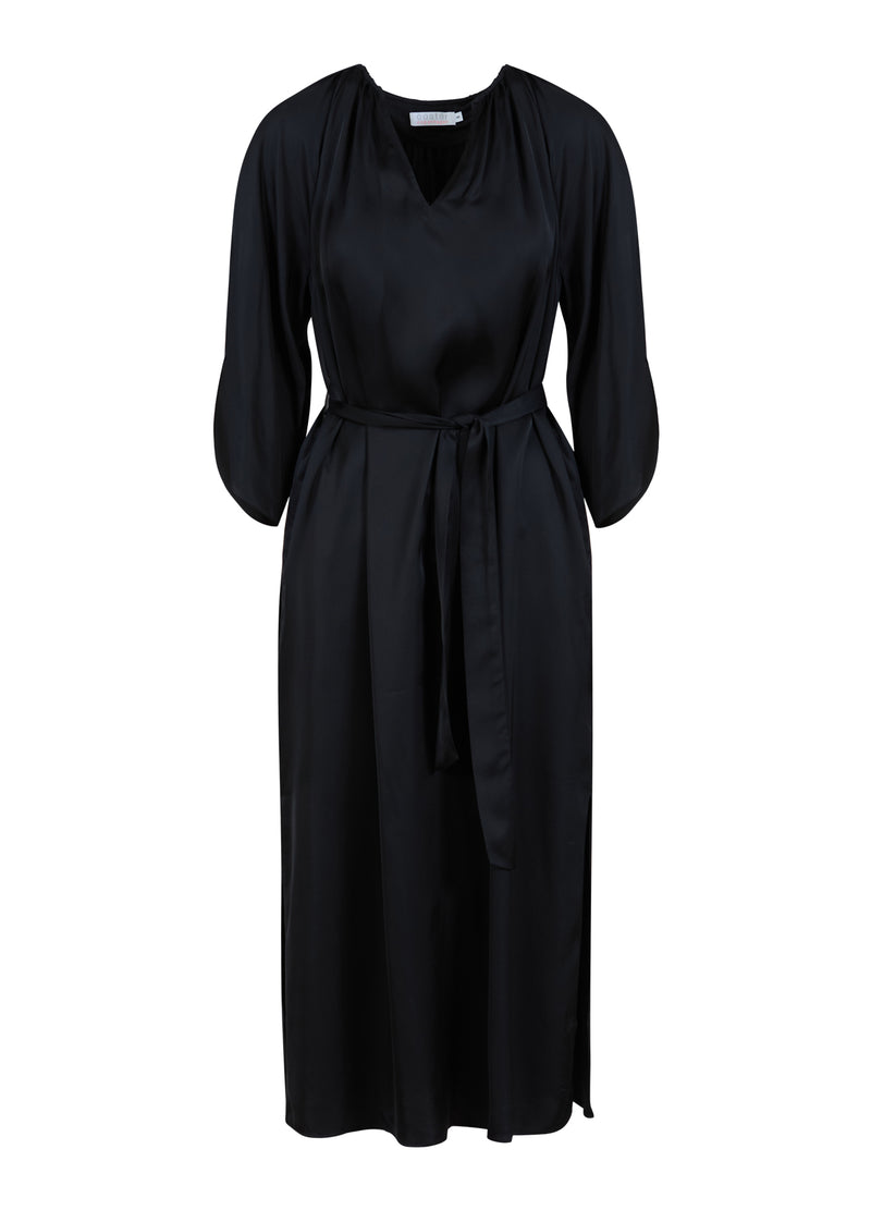 Coster Copenhagen KLEID MIT ELASTISCHEM HALS Dress Black - 100